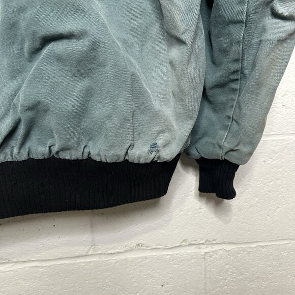 Vintage Polar King Key Canvas Quilted Hooded Jacket “Green” - Picture 7 of 9